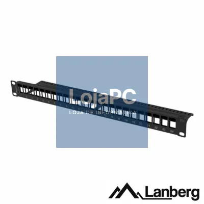 Painel 24 Portas Blindado 1U 19" LANBERG
