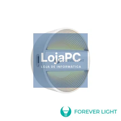 Luz Presença LED Redondo 1.20W 500mAh PIR USB-C FOREVERLIGHT