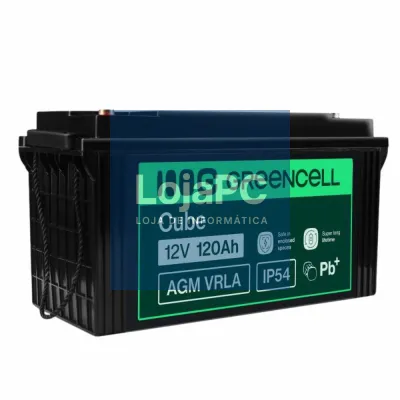Bateria Chumbo Gel AGM 12V 120A GREEN CELL