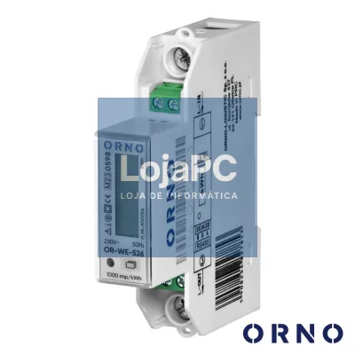 Contador de Energia 230V/100A 1 Módulo P/ Calha Din ORNO