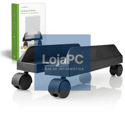 Suporte Computador C/ Rodas Preto NEDIS