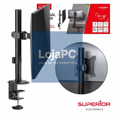 Suporte P/ Monitor PC 17/32" 9kg VESA 100/100
