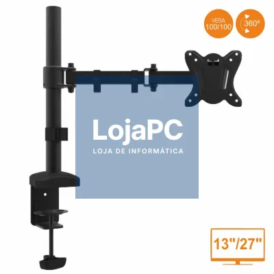 SUPORTE MONITOR PC 13/27" 360º VESA 100/100