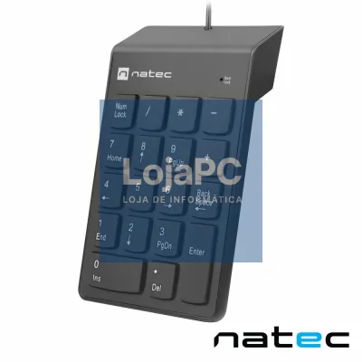 Teclado Numérico USB Portátil 18 Teclas C/ Cabo 1.5m NATEC