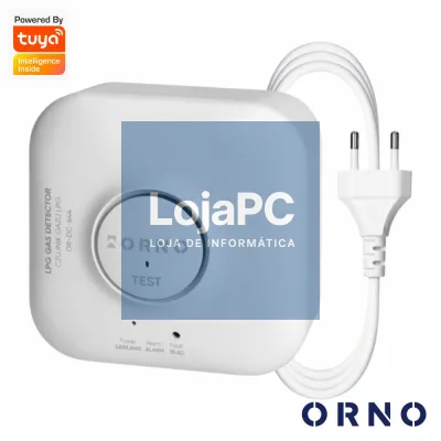 Detetor De Gás GLP 230V AC C/ Alarme TUYA Wi-Fi ORNO
