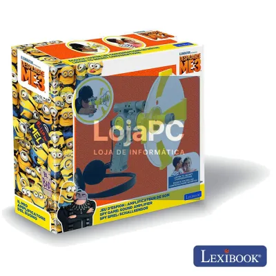 PISTOLA DE ESPIONAGEM P/ CAPTURAR SONS MINIONS LEXIBOOK