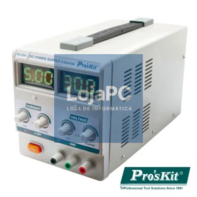 FONTE DE ALIMENTAÇÃO DIGITAL 0-30V / 0-5A PROSKIT