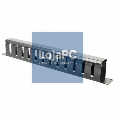 Painel Gestão De Cabos 19" 1U Metal Preto
