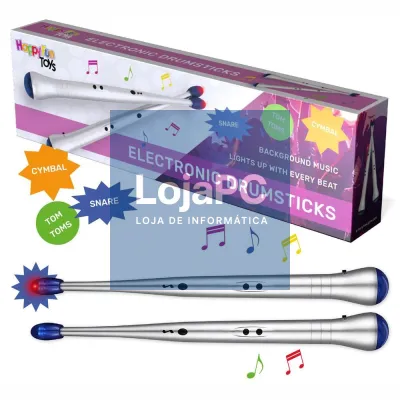 Baquetas Eletrónicas C/ Luz E Som HAPPYFUN
