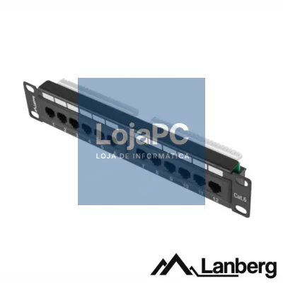 Painel 12 Portas Cabos P/Armário Bastidor (Rack) 10" LAMBERG