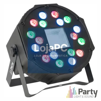 Projetor Par C/ 18 LEDS Strobe DMX PARTY