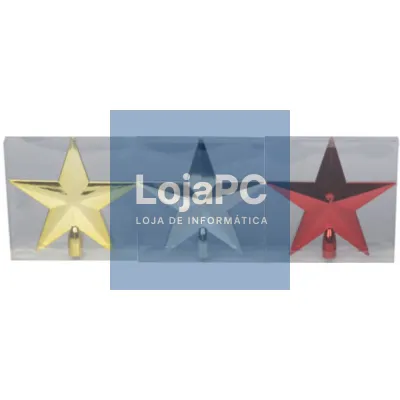 Estrela Decorativa P/ Árvore De Natal 20cm Cor Sortida