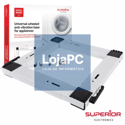 Suporte C/ Rodas P/ Máquina Lavar/Secar Roupa 250kg 37~62cm²