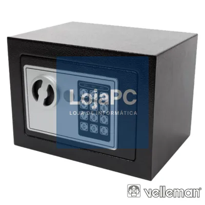 COFRE ELETRÓNICO AÇO 23x17x17CM CINZENTO VELLEMAN