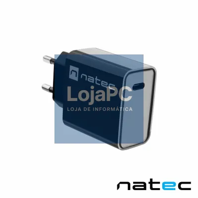 Alimentador RIBERA 1X USB-C 20W Preto NATEC