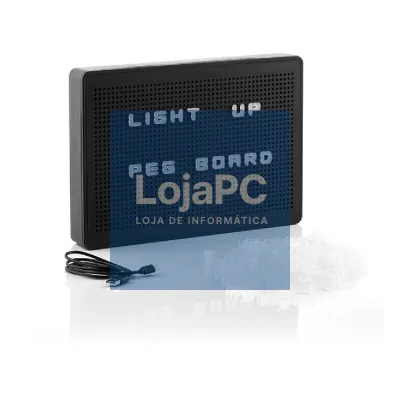 CAIXA DE LUZ LED PERFURADA A4 200 CARACTÉRES