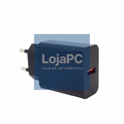 Alimentador Compacto USB-A 5V 3A Preto