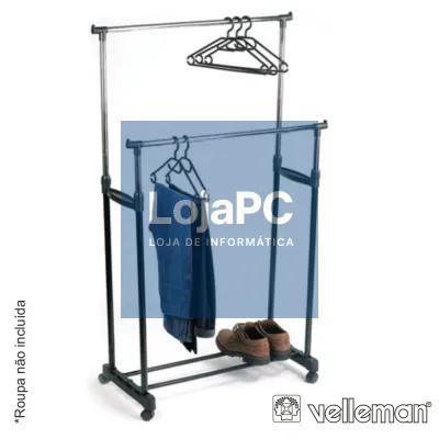CABIDE PARA ROUPA 80X43X170CM VELLEMAN