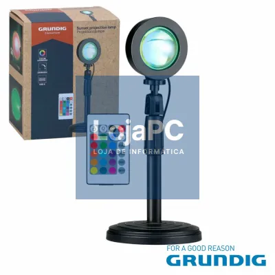 Candeeiro LED Dimável RGB c/ 16 Cores e 4 Modos GRUNDIG