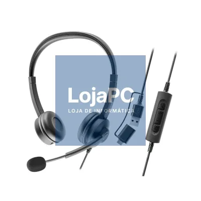 AURICULARES AXTEL FLOW STEREO USB-C + USB-A