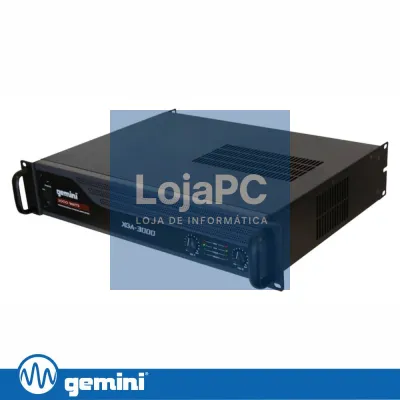 Amplificador Áudio 19" 3000W 2 Canais GEMINI