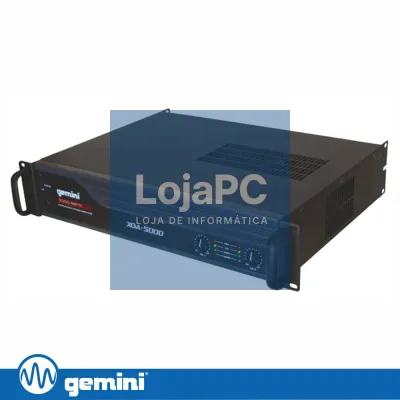 Amplificador Áudio 19" 5000W 2 Canais GEMINI