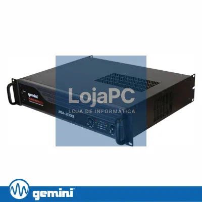 Amplificador Áudio 19" 2000W 2 Canais GEMINI