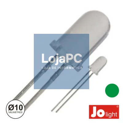 LED 10MM ALTO BRILHO VERDE JOLIGHT