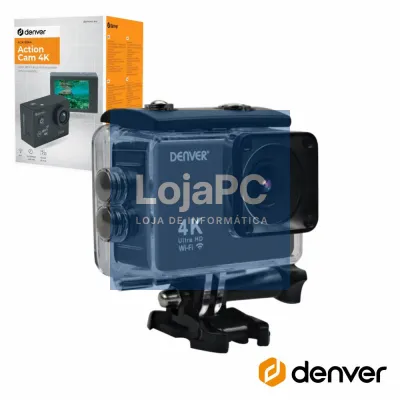 Câmara De Ação Ultra HD 4K 8MP WIFI Preto DENVER