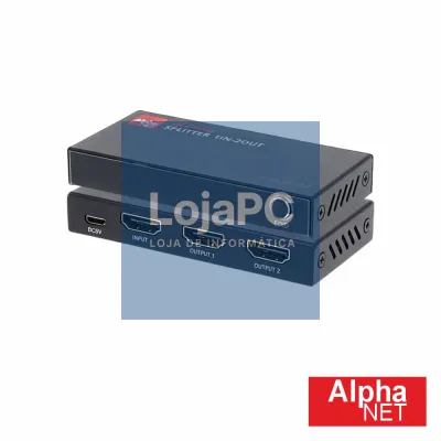 Distribuidor HDMI 1 Entrada 2 Saídas 4K 60Hz Edid