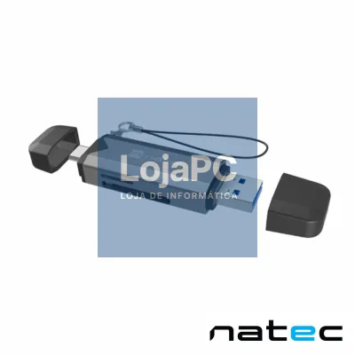 Leitor de Cartões SD / MicroSD USB 3.0 / USB-C NATEC