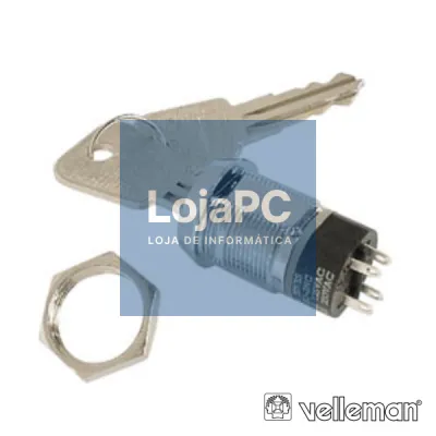 INTERRUPTOR C/ CHAVES 2P OFF-ON DPST VELLEMAN