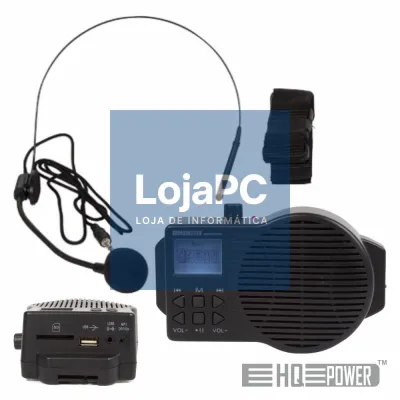 SISTEMA PA PORTÁTIL 5W USB/SD//FM/BAT C/ MIC HQ POWER