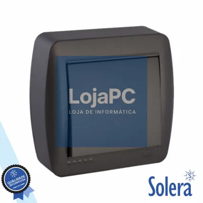 Interruptor Parede 10A 250V Preto SOLERA
