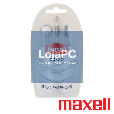 Auscultadores C/ Fios Stereo Branco MAXELL