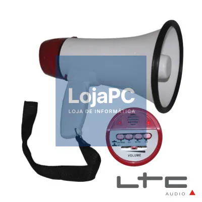 MEGAFONE 20W BAT RECARREGÁVEL REC MIC EMBUTIDO LTC