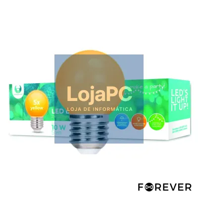 Conjunto 5 Lâmpadas E27 2W=10W 230V LED Amarelo