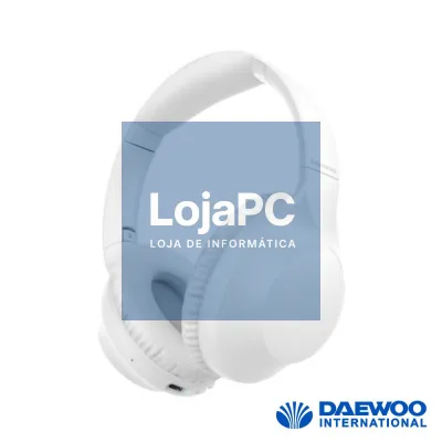 Auscultadores Bluetooth 5.3 S/ Fios Branco DAEWOO