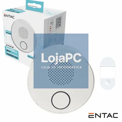 Campainha S/ Fios C/ 1 Receptor 150m IP44 ENTAC