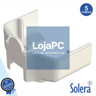 CONJUNTO 5 TAMPAS P/ CALHA TÉCNICA PVC SOLERA