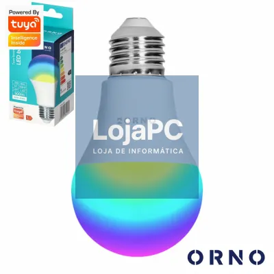 Lâmpada LED E27 A60 5.5W RGBW 6000K 800lm TUYA ORNO