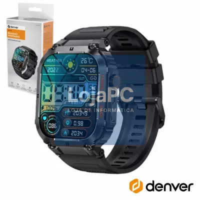 SmartWatch P/ Android iOS Preto DENVER