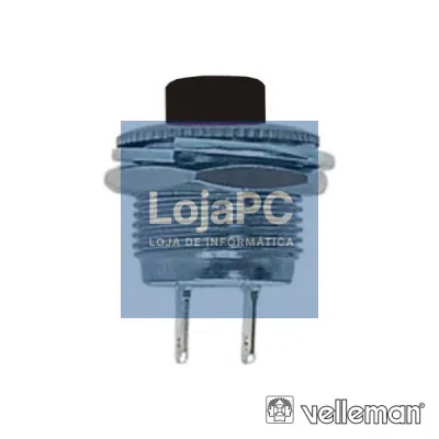 INTERRUPTOR PRESSÃO MINIATURA 1P OFF-(ON) VELLEMAN