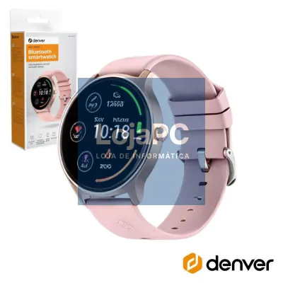 SmartWatch AMOLED P/ Android e iOS Azul IP67 DENVER