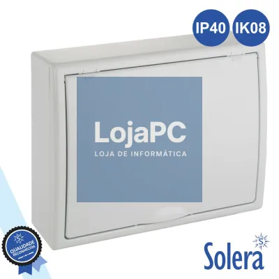 CAIXA DISTRIBUIÇÃO ELÉTRICA 12 ELEMENTOS IP40 IK08 SOLERA