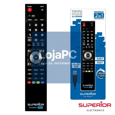 Comando TV Programável FREEDOM C/ USB