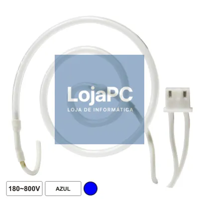 LÂMPADA TUBULAR 180-800V NÉON ESPIRAL AZUL
