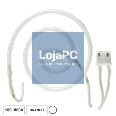 LÂMPADA TUBULAR 180-800V NÉON ESPIRAL BRANCO