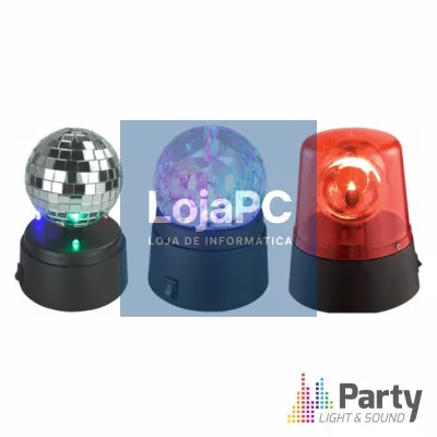 Conjunto de 3 Efeitos Luz PARTY