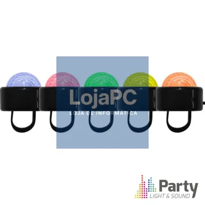 Conjunto de 5 Anéis LED RGB PARTY